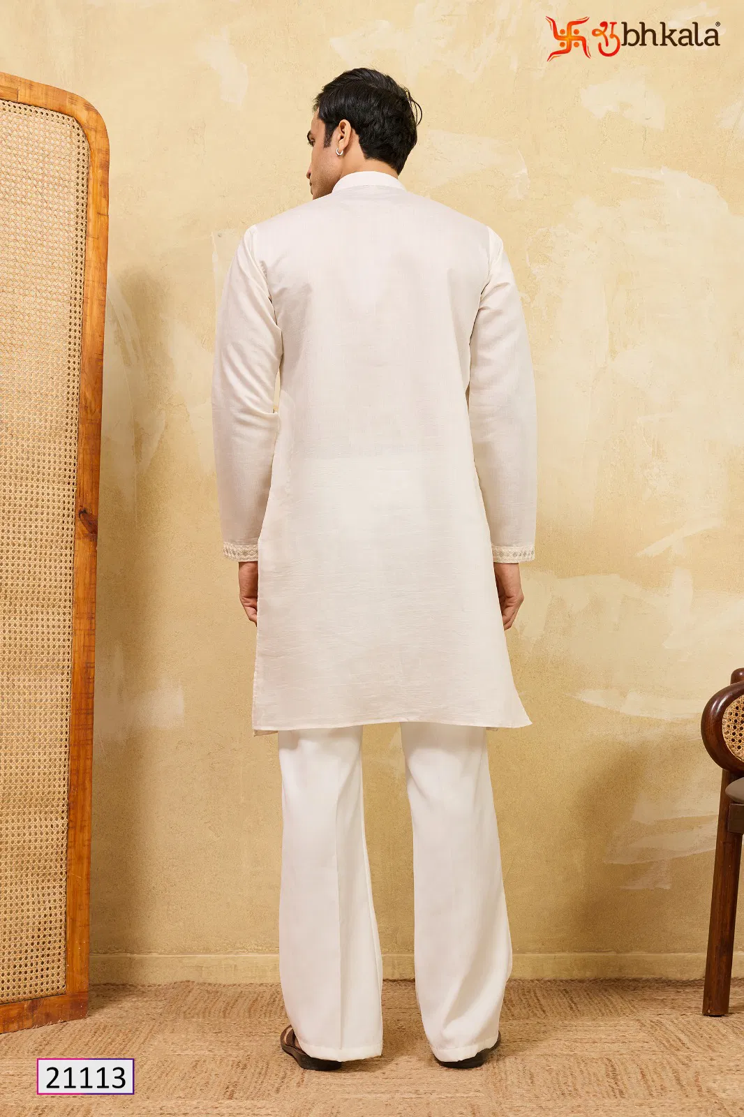 Shubhkala Prestige Kurta Edit Viscose Silk Thread Worked Mens Kurta Collection