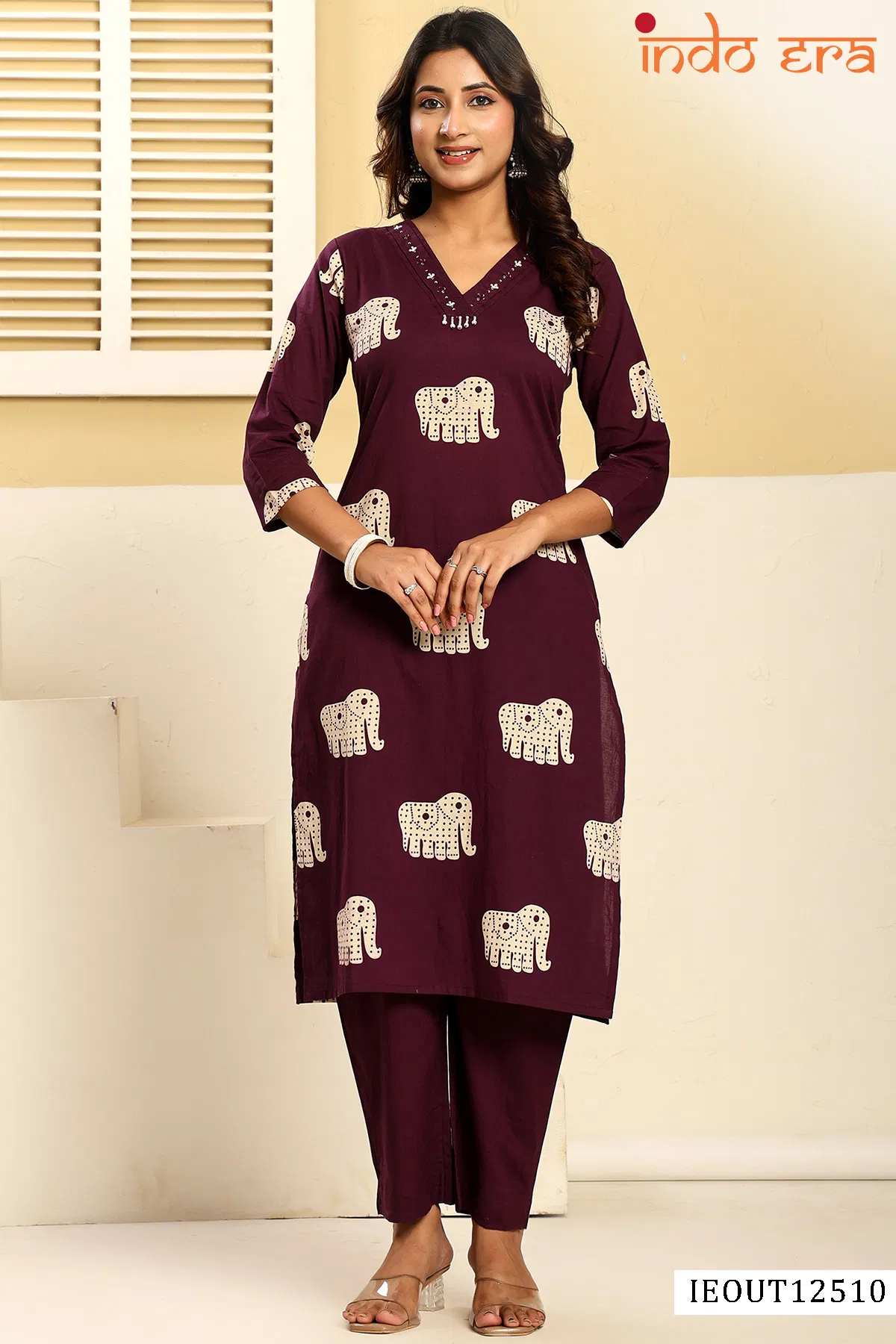 Indo Era 2641 Cotton Printed Fancy Kurti With Bottom Collection