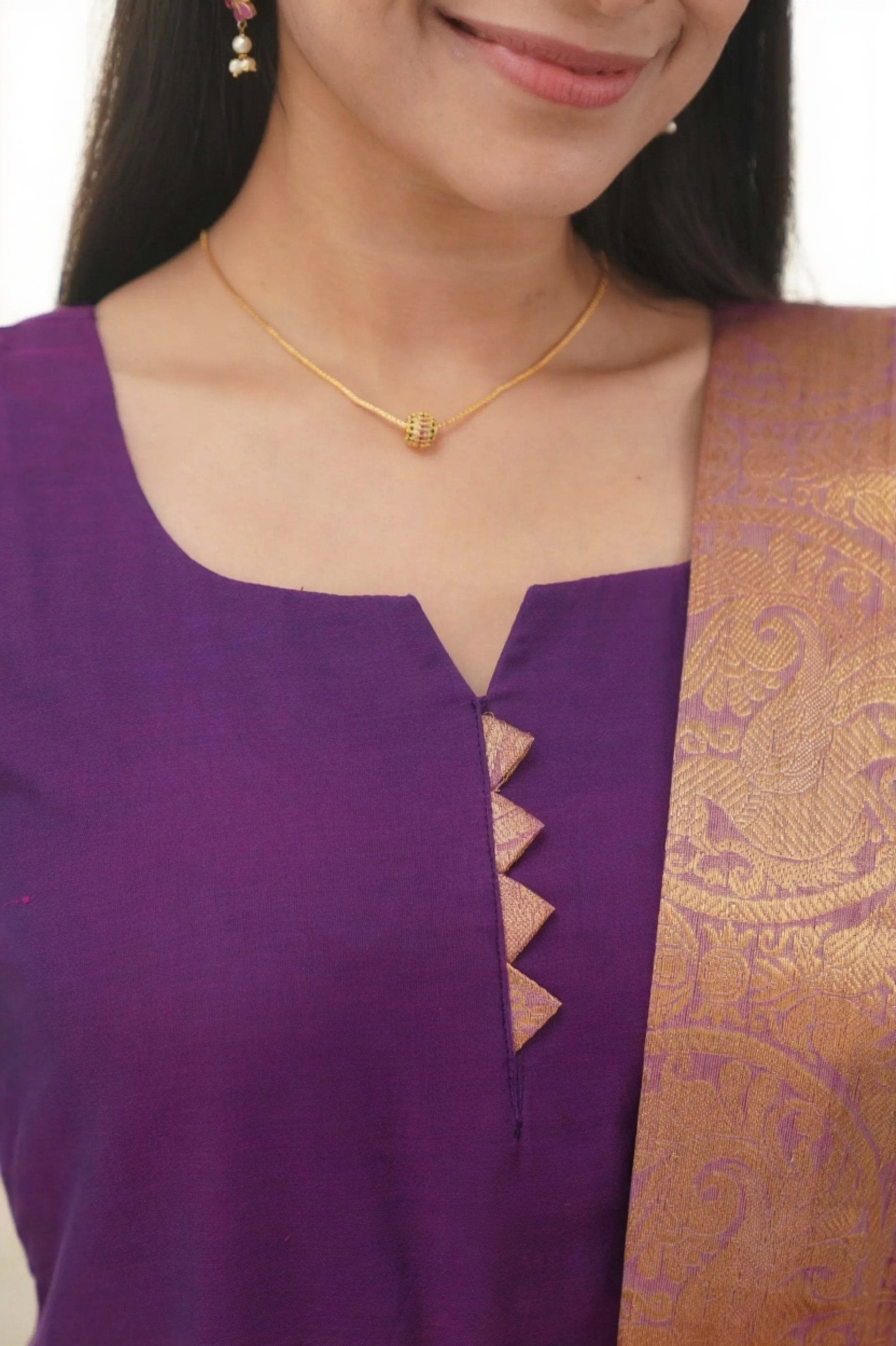 Hiba Kayal Kanchi Cotton Festive Wear Kurti With Dupatta
