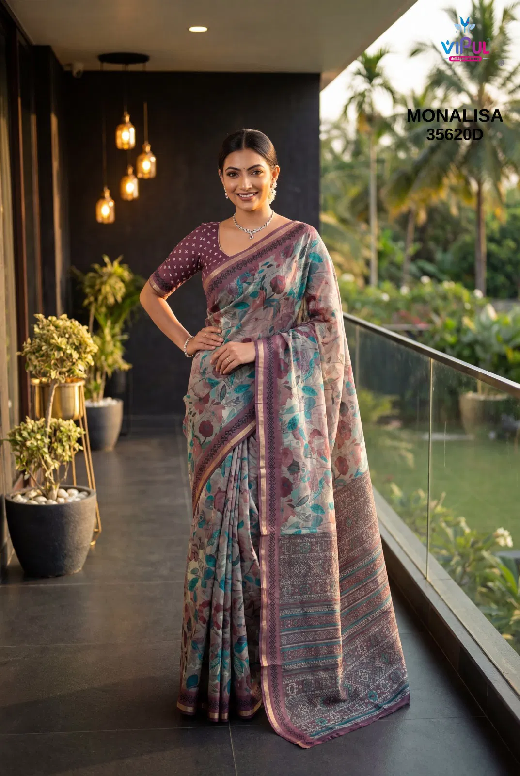 Vipul Monalisa 35620 A To D Mal Cotton Saree Collection