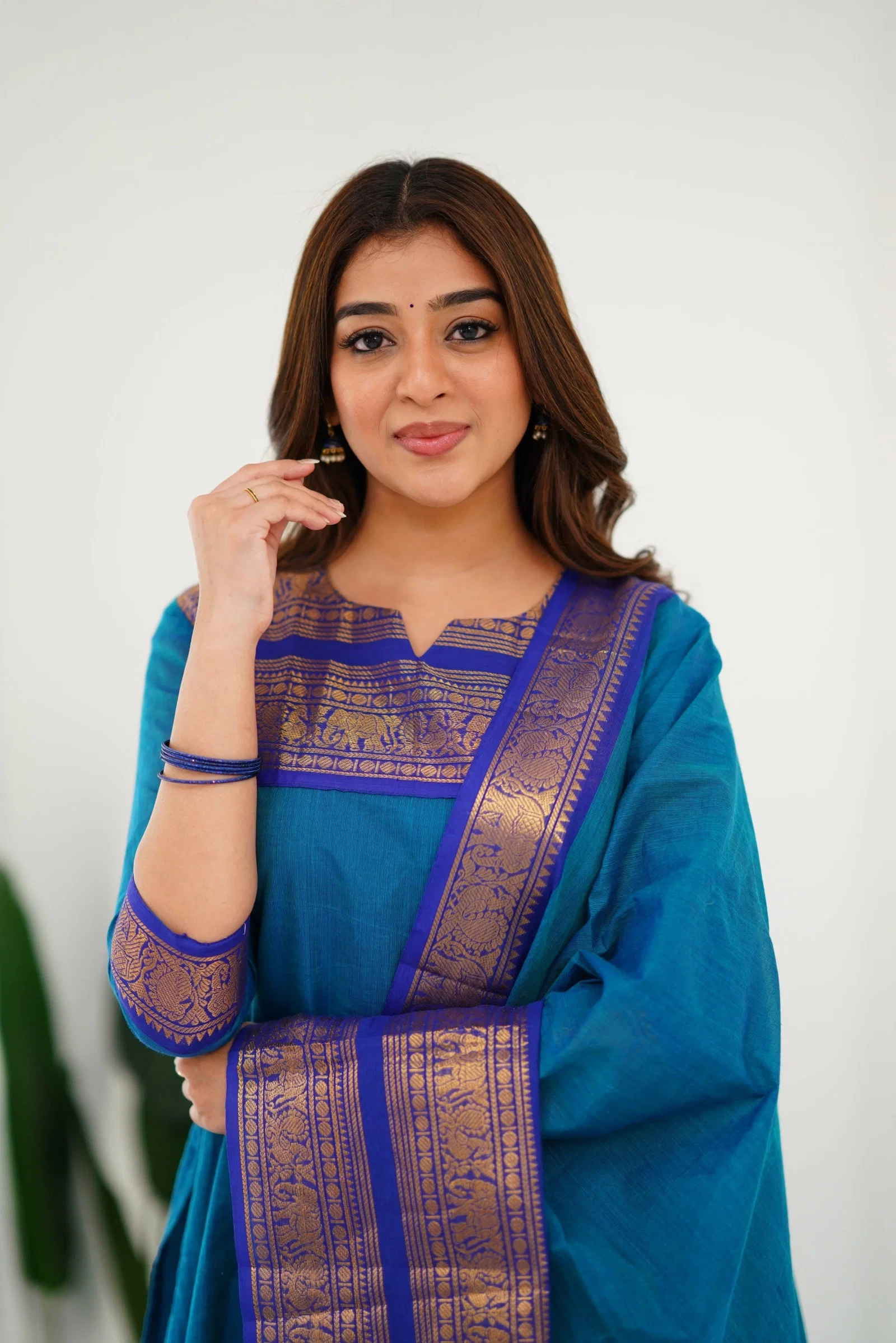 Hiba Meera Vol 2 Kanchi Cotton Kurti With Dupatta
