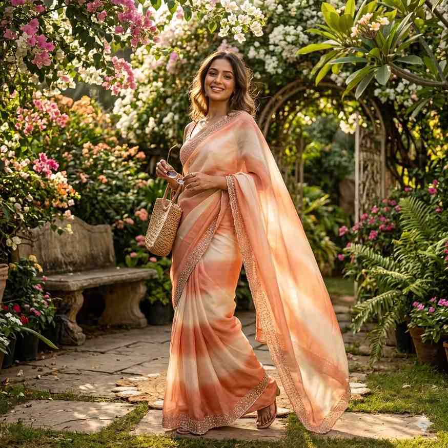 Kc 930 Space Silk Jarkan Worked Fancy Saree Collection