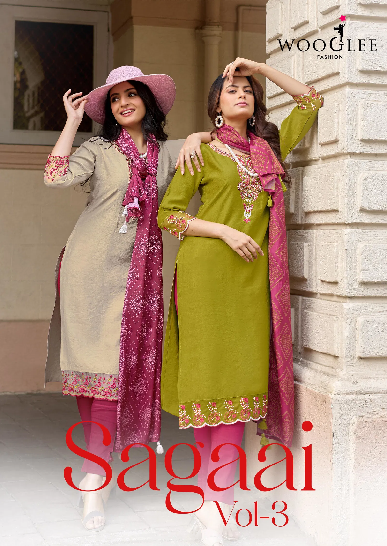 Wooglee Sagaai Vol 3 Viscose Weaving Ready Made Collection