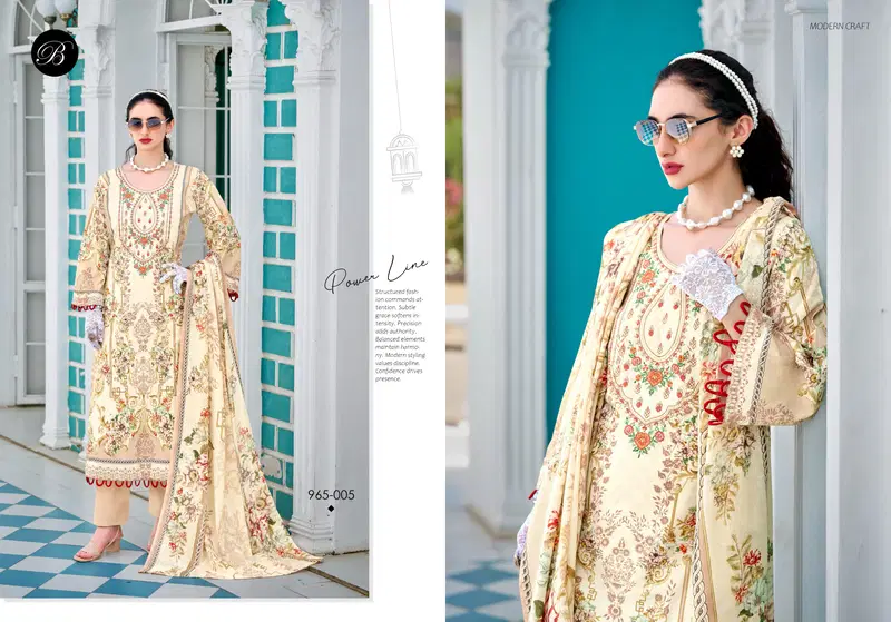 Belliza Naira Vol 136 Cotton Digital Printed Karachi Dress Material