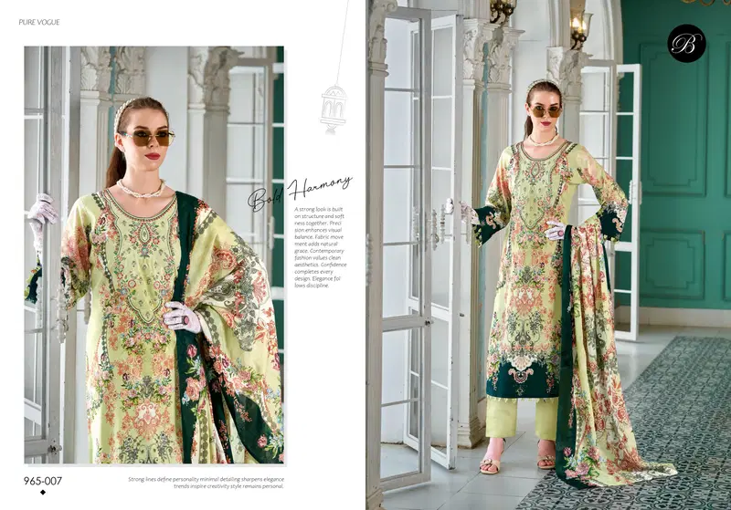 Belliza Naira Vol 136 Cotton Digital Printed Karachi Dress Material