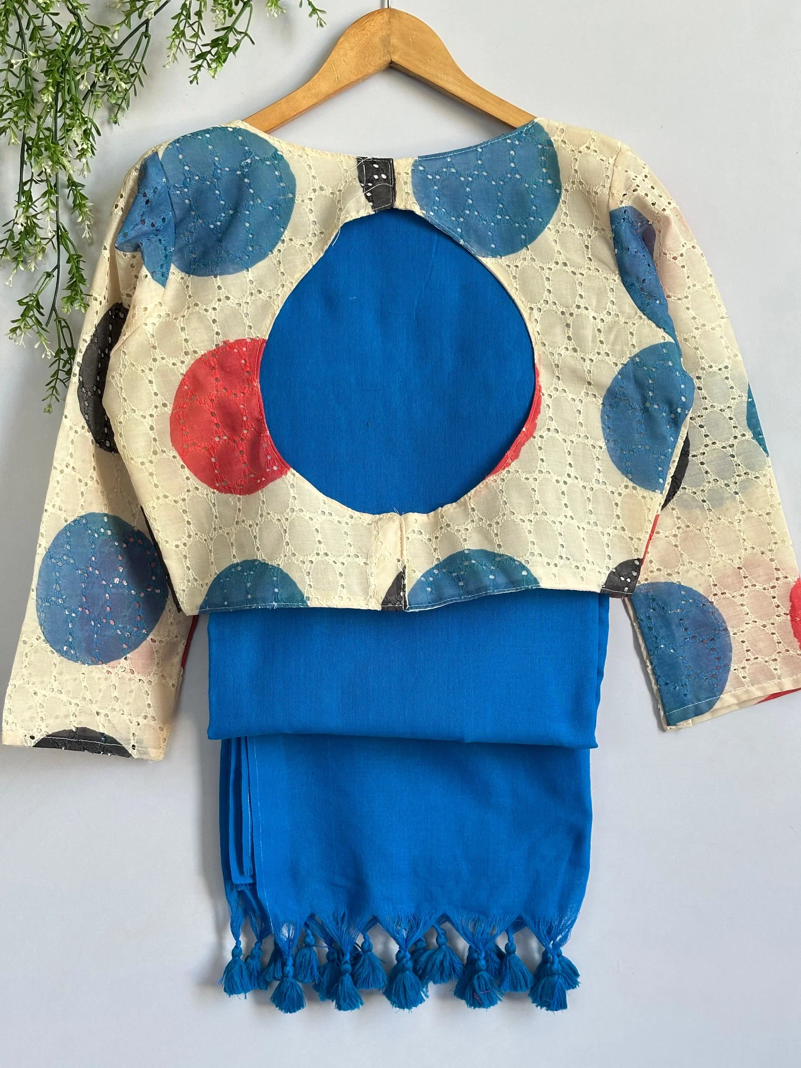 Lekha Pear Blouse Hakoba Khadi Cotton Apllic Blouse Saree Collection