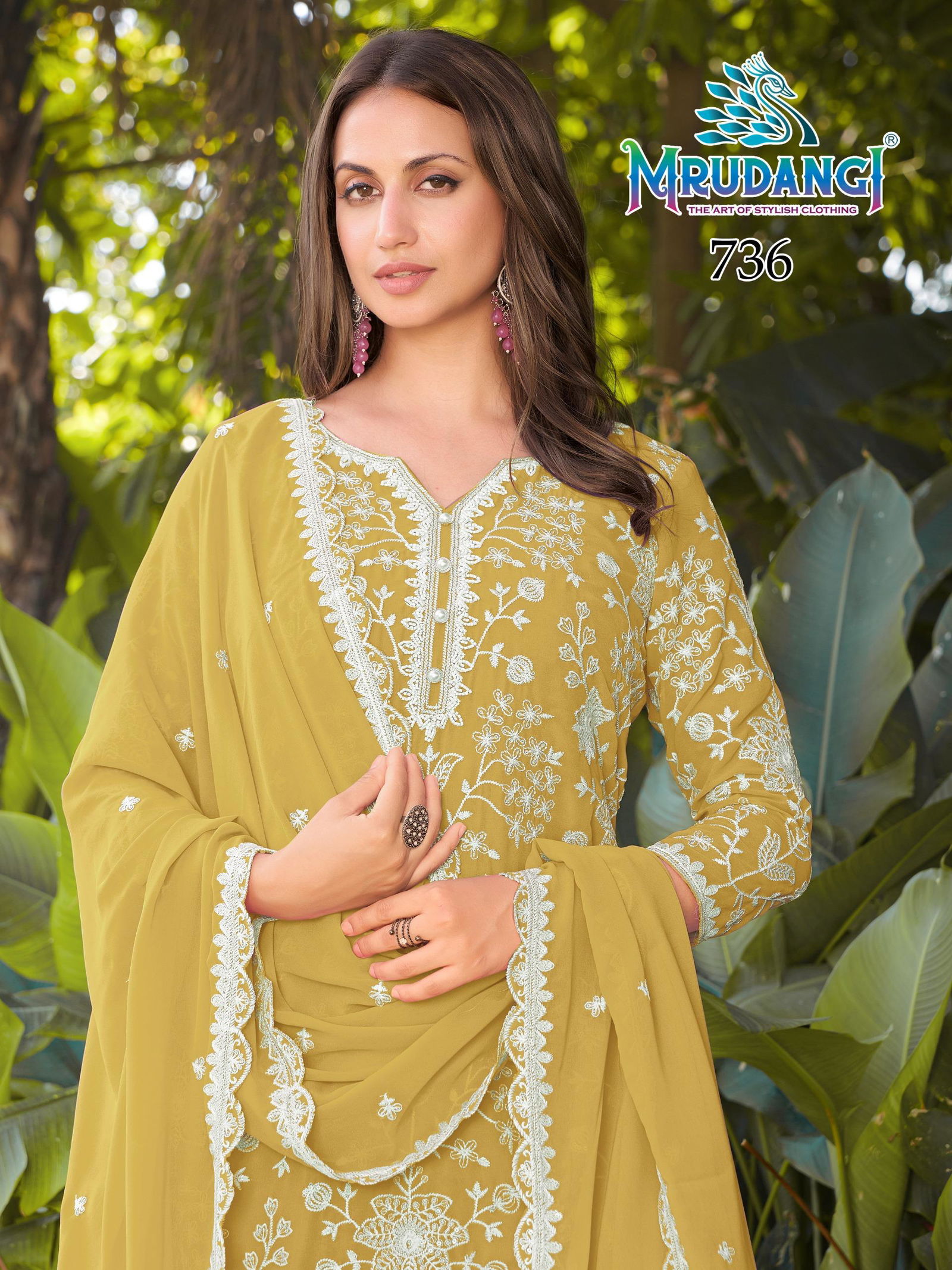 Mrudangi Misha Georgette Beads Embroidered Salwar Kameez Collection