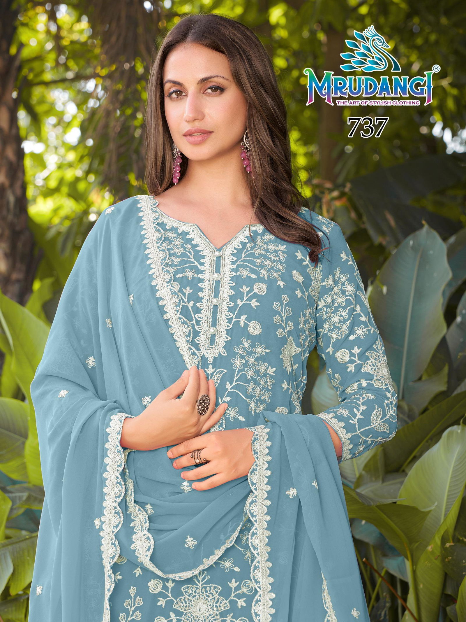 Mrudangi Misha Georgette Beads Embroidered Salwar Kameez Collection