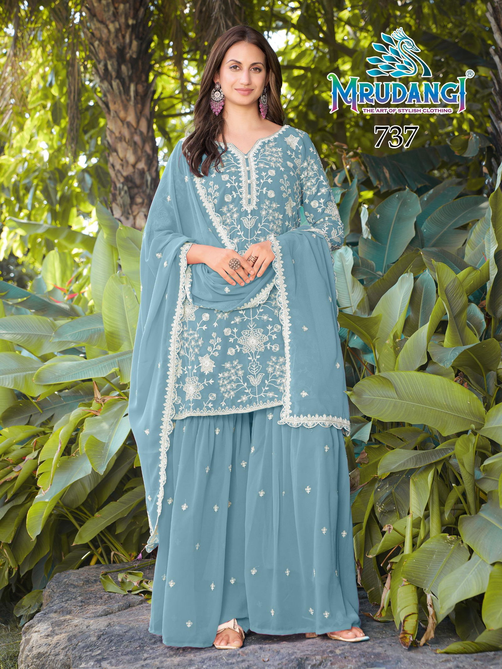 Mrudangi Misha Georgette Beads Embroidered Salwar Kameez Collection