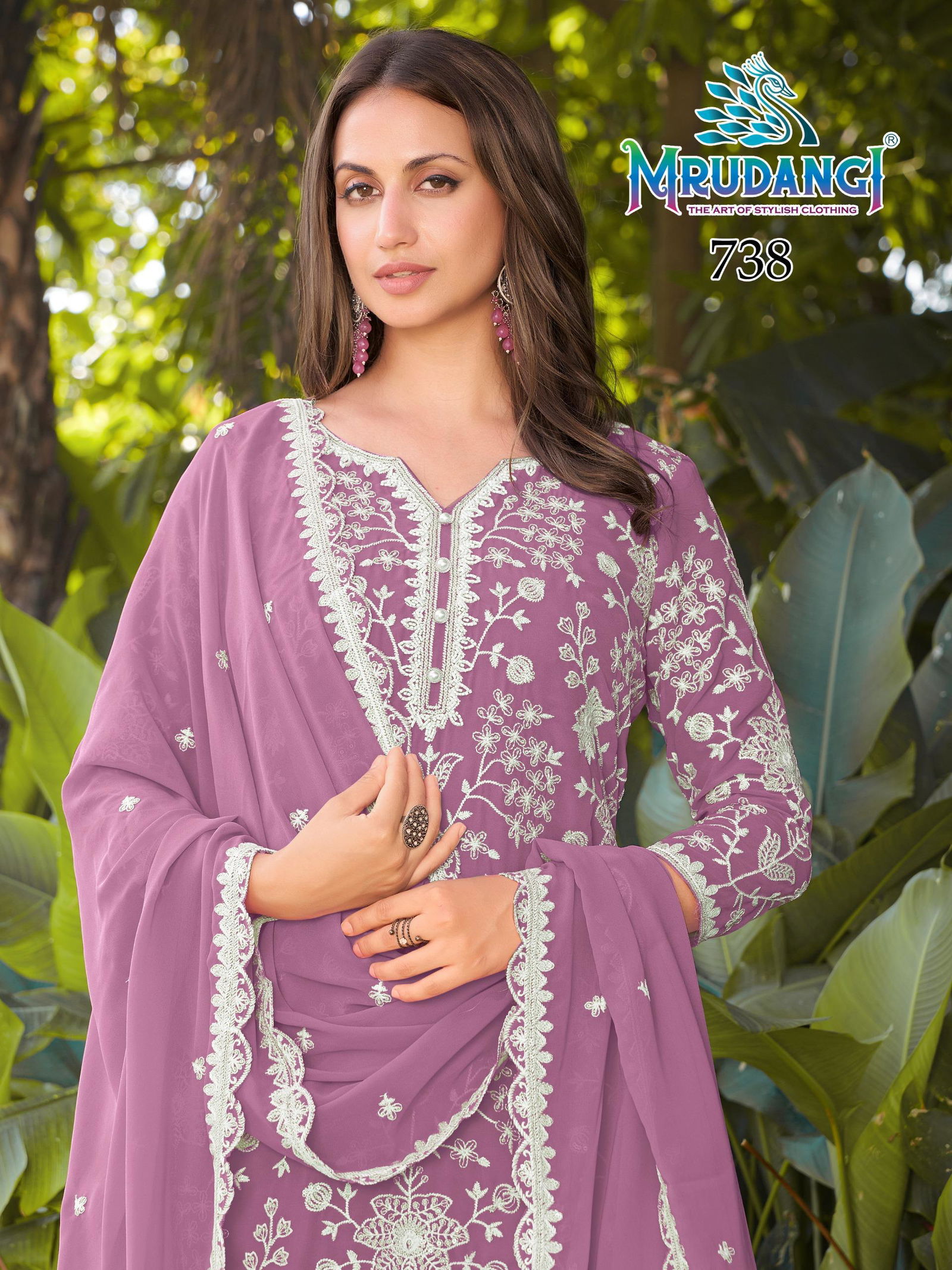Mrudangi Misha Georgette Beads Embroidered Salwar Kameez Collection