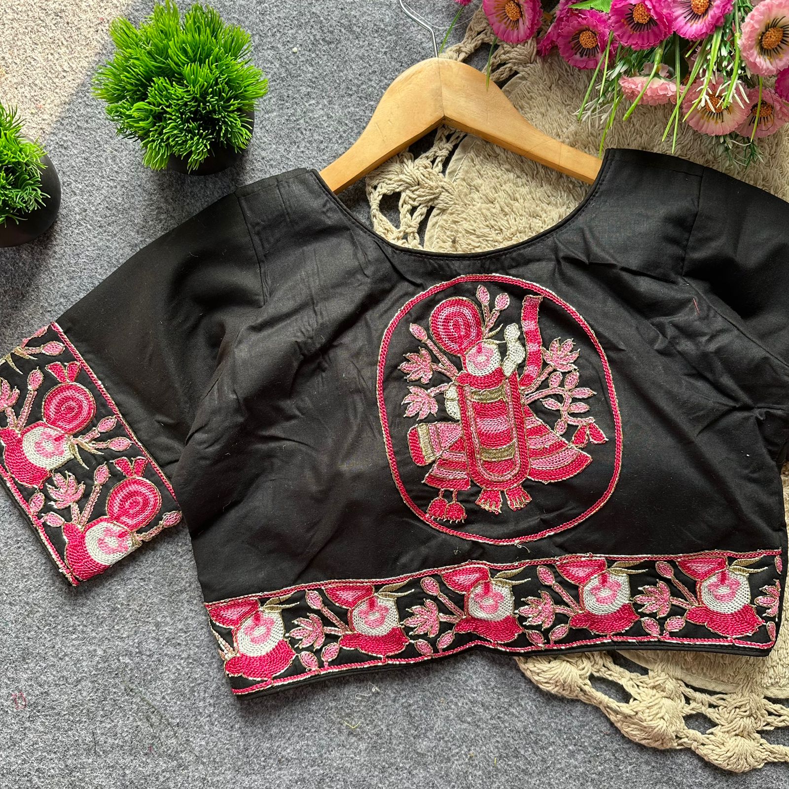 Ruh Lotus Khadi Cotton With Embroidered Blouse Collection