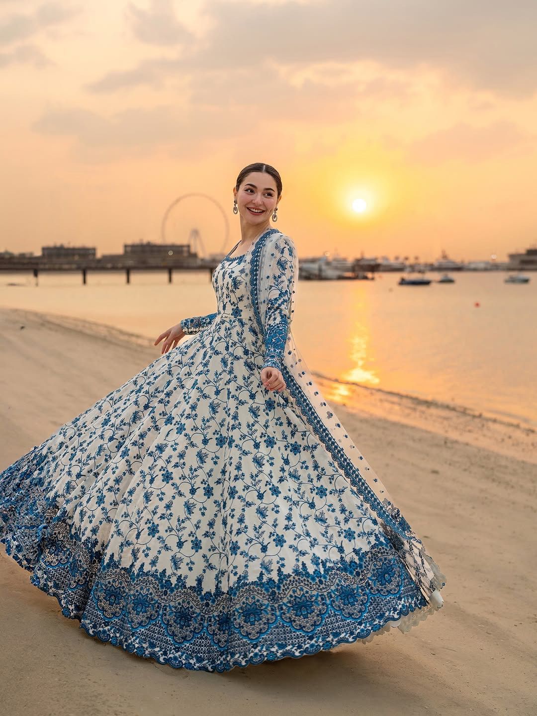 Glory 6001 Faux Gorgette Anarkali Gown With Pent And Dupatta