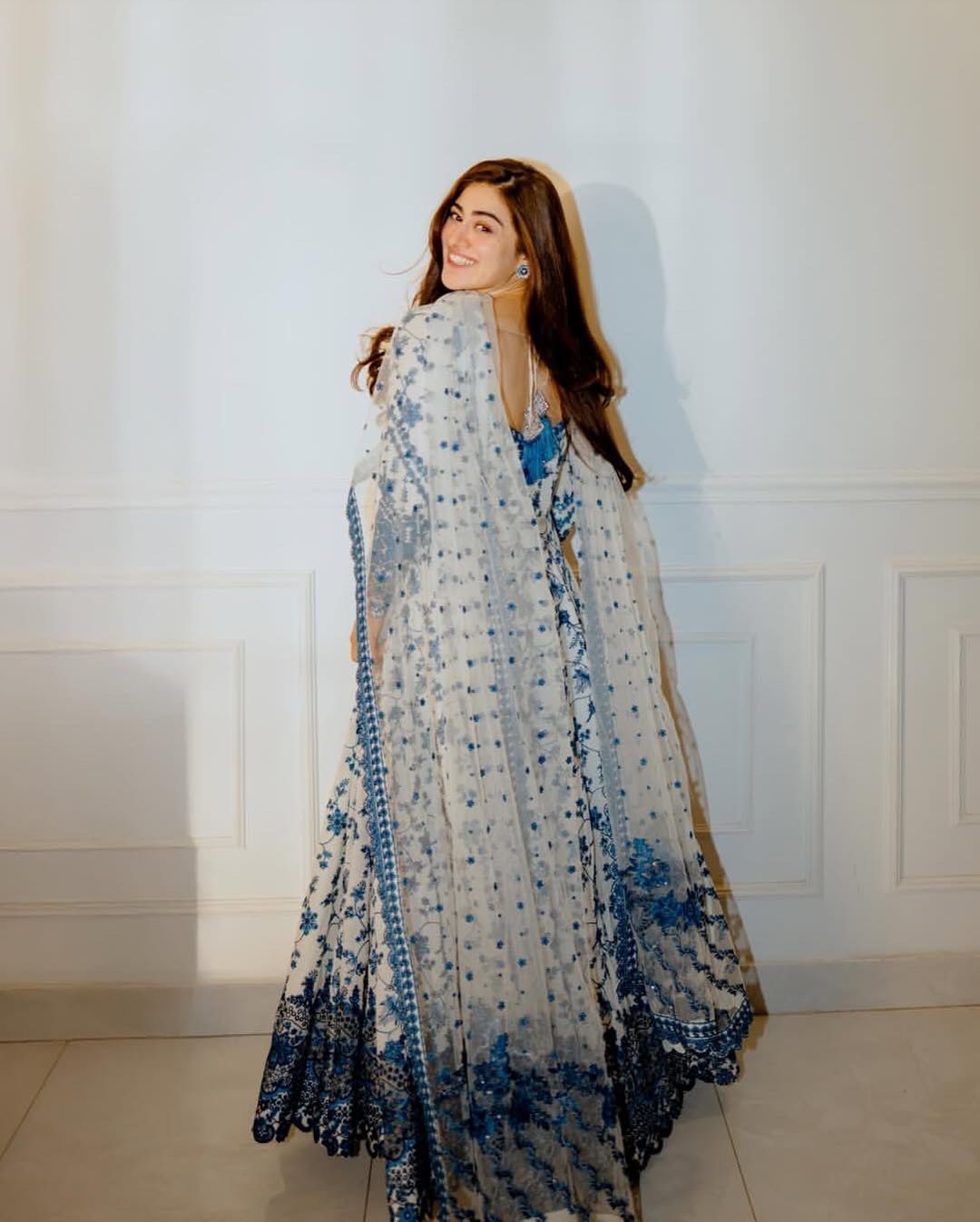 Glory 6001 Faux Gorgette Anarkali Gown With Pent And Dupatta