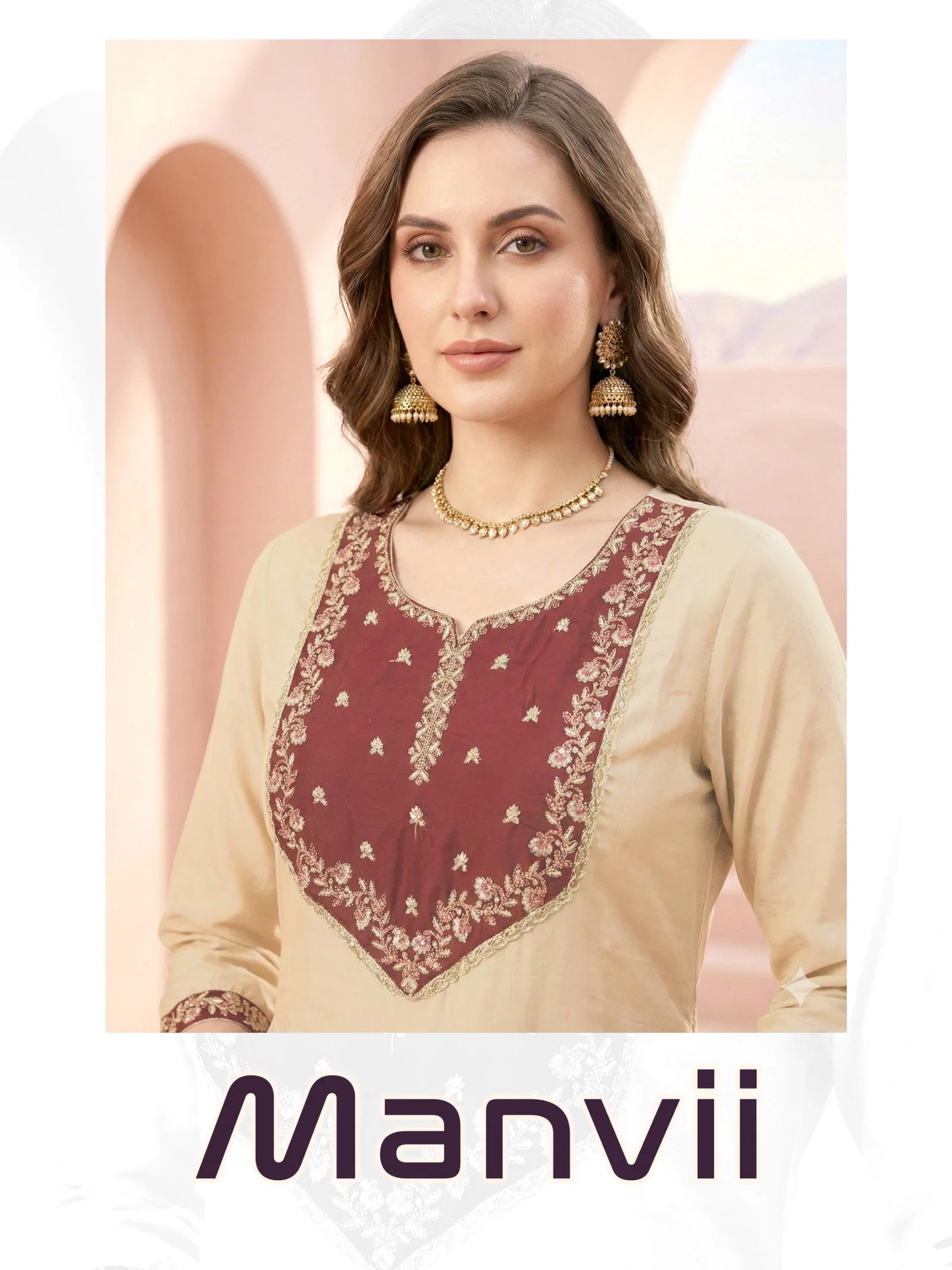 Dnp Maanvi Roman Silk Top Bottom With Dupatta