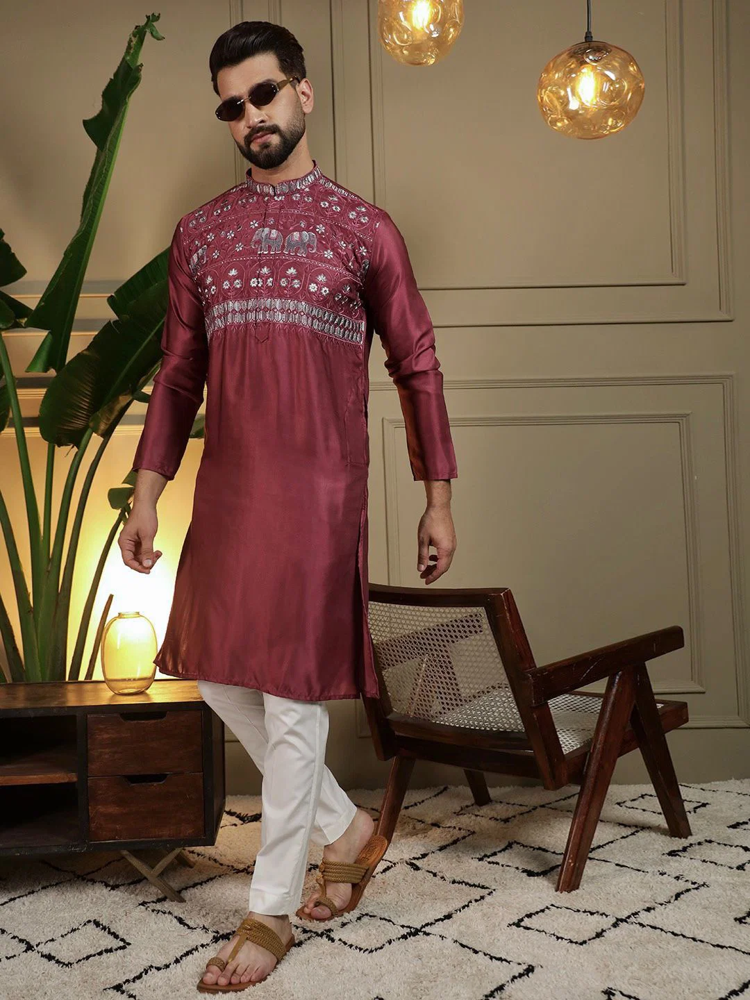Lekha LI Grand Utsav Vol 2 Premium Silk Embroidery Sequins Work Kurta With Pajama