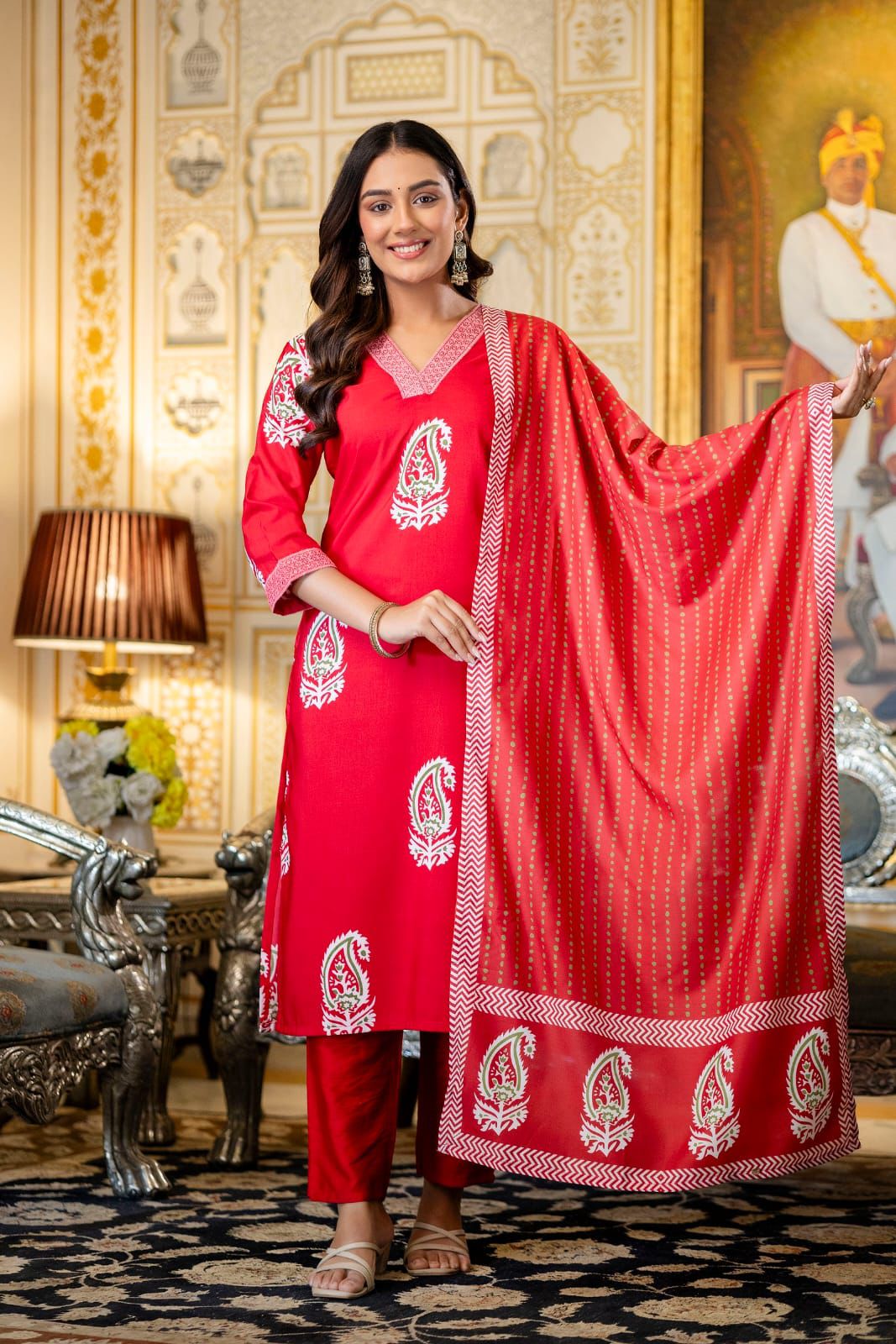 NCO 139 Viscose Rayon Sequins Embroidery Kurti Bottom With Dupatta
