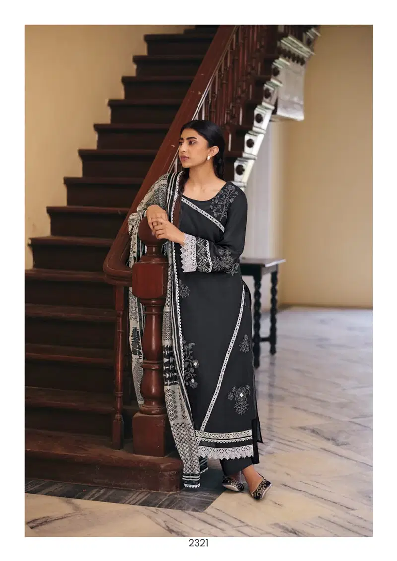 Kimora Jharokha 69 Cotton With Resham Embroidered Salwar Kameez
