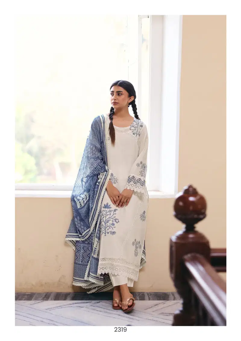 Kimora Jharokha 69 Cotton With Resham Embroidered Salwar Kameez