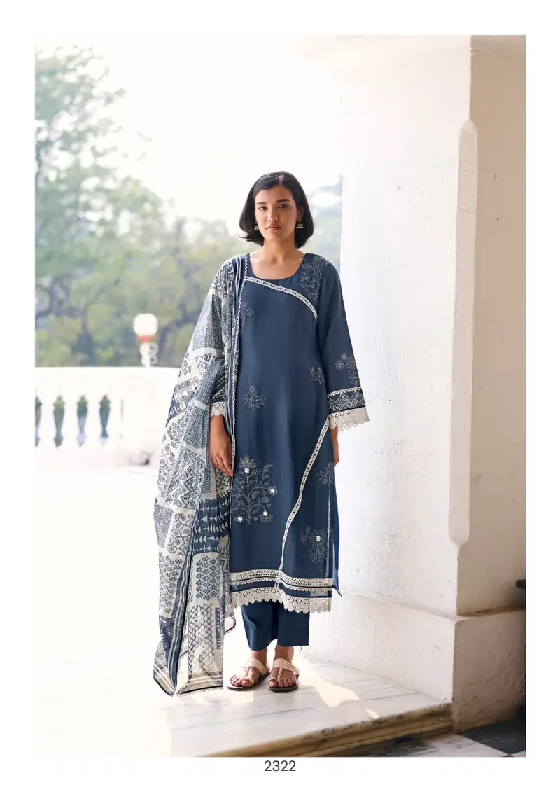 Kimora Jharokha 69 Cotton With Resham Embroidered Salwar Kameez
