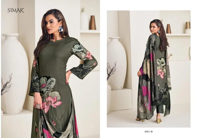 Glossy Simar Treasure Viscose Muslin Digital Printed Salwar Kameez Collection