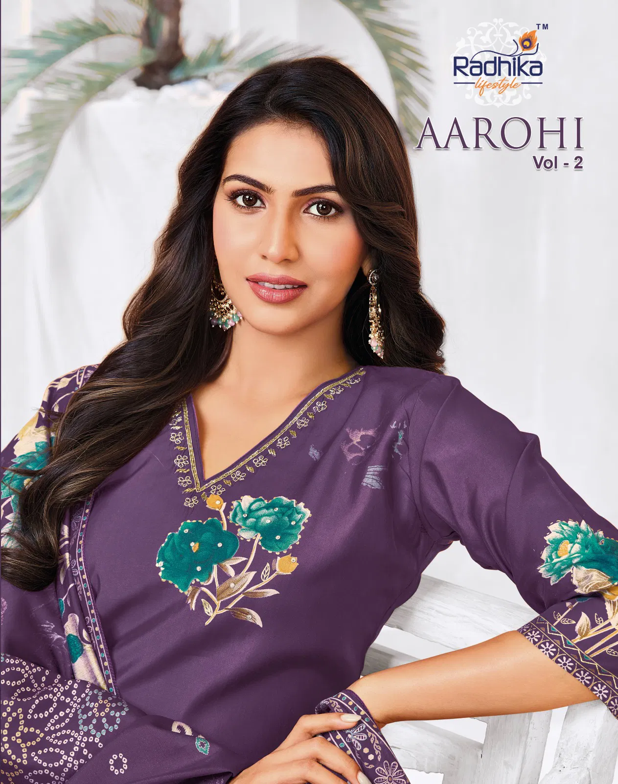 Radhika Aarohi Vol 2 Modal Discharge Printed Kurti With Bottom Collection