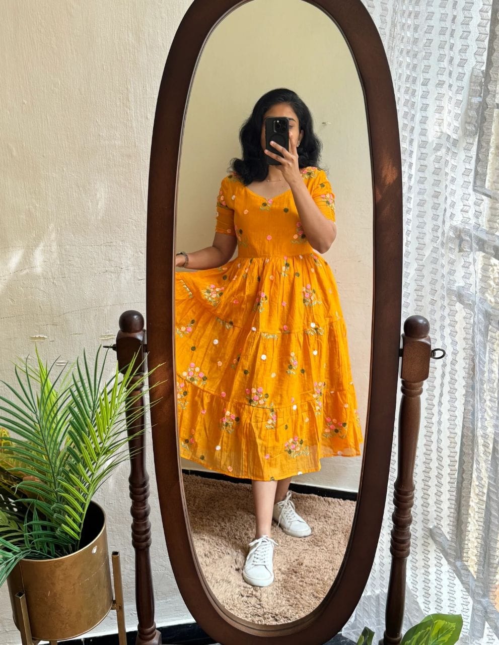 Lekha YC Y209 Tangelia Chanderi Cotton Maxi Dress