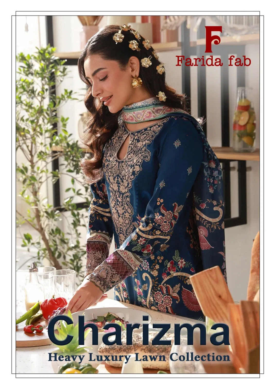 Farida Charizma Cotton Printed Karachi Dress Material