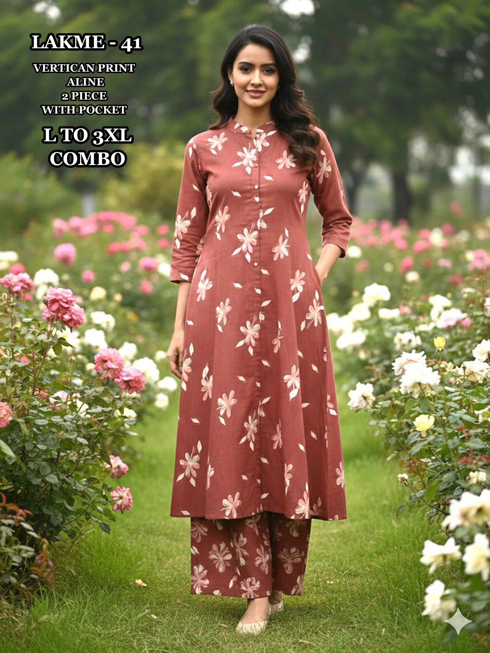 Dnp Lakme 42 Vol 1 Vertican Kurti With Plazzo