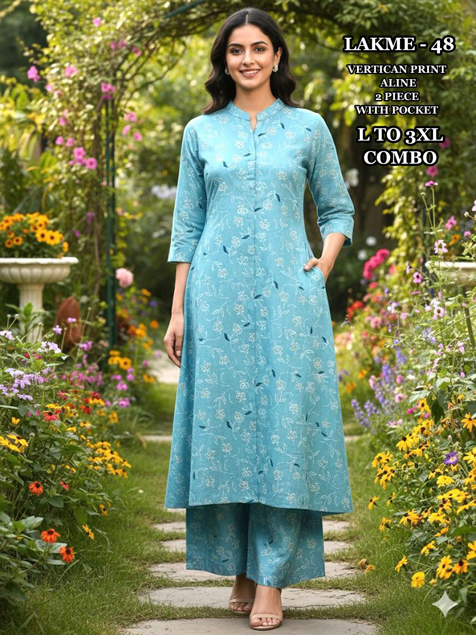 Dnp Lakme 42 Vol 2 Vertican Kurti With Plazzo