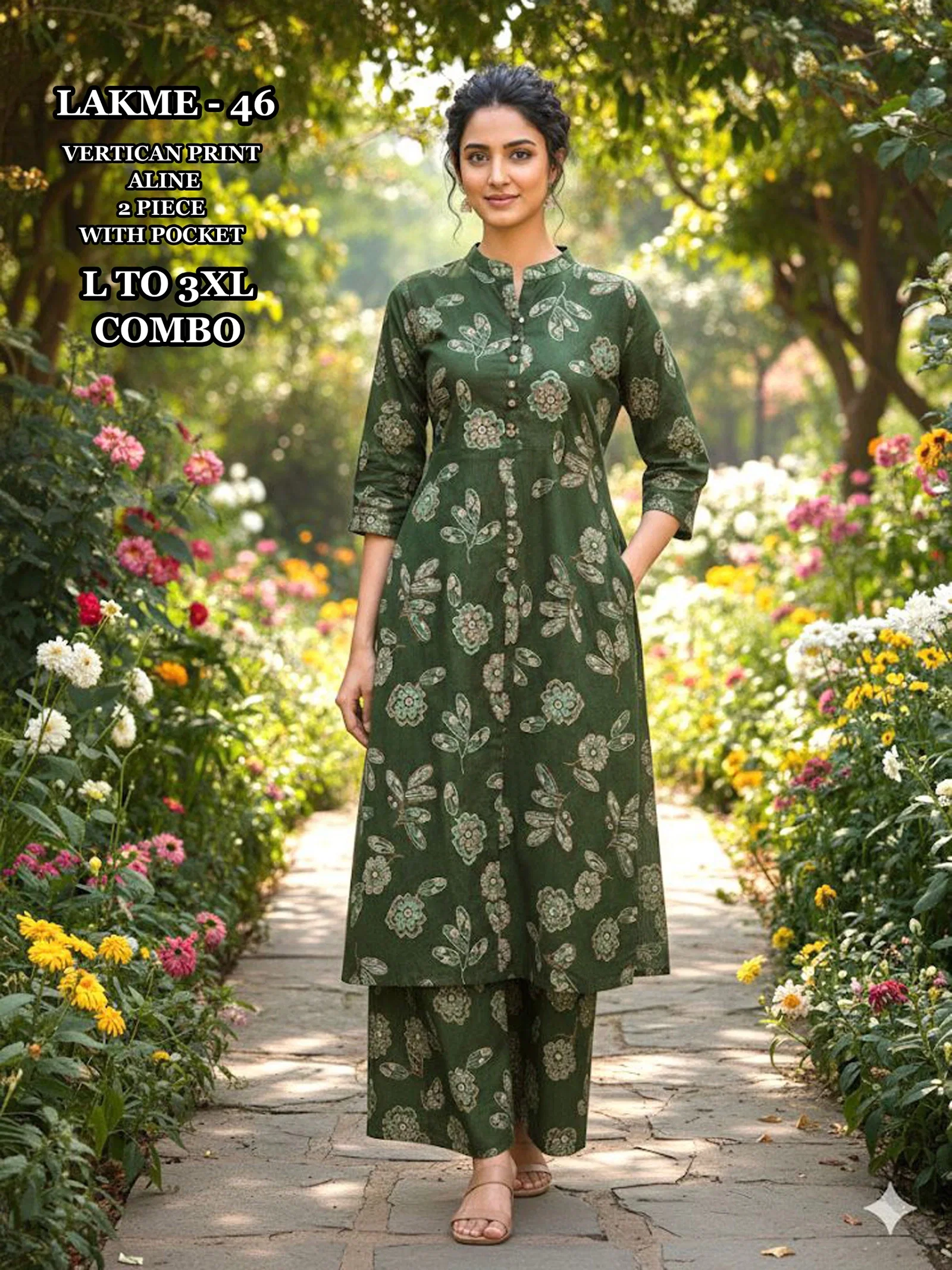 Dnp Lakme 42 Vol 3 Vertican Kurti With Plazzo