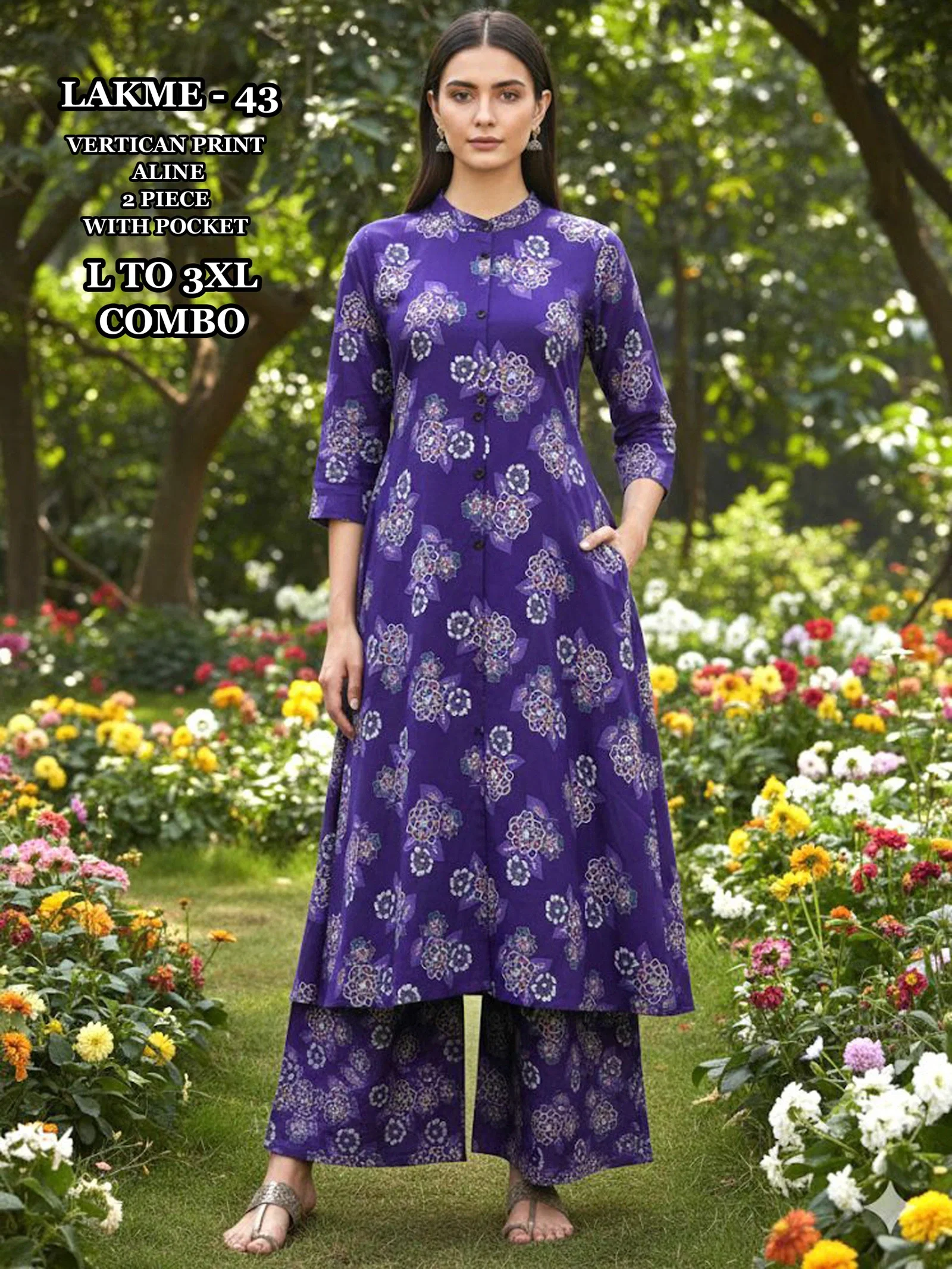 Dnp Lakme 42 Vol 5 Vertican Kurti With Plazzo