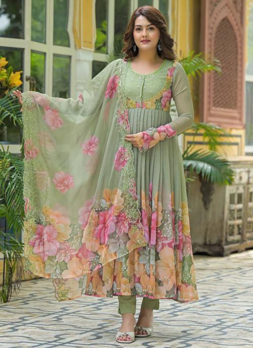 Lekha Kesari 1899 Designer georgette Anarkali Readymade