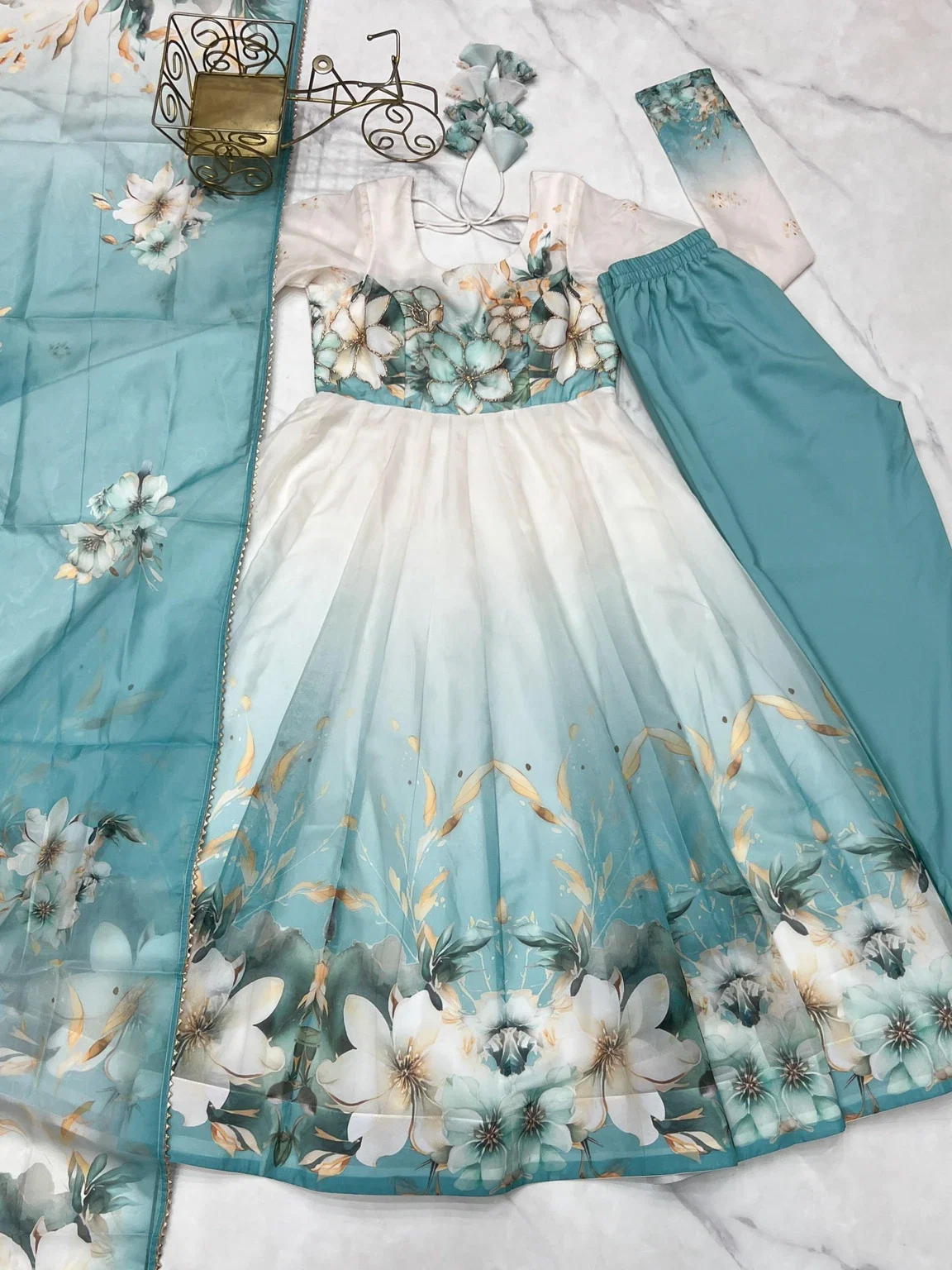 Lekha Kesari 1899 Designer georgette Anarkali Readymade