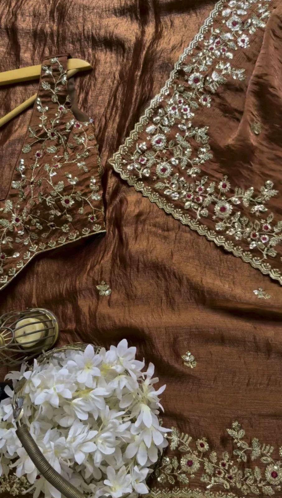Glory KD 593 Barbari Silk With Sequnce Work Saree
