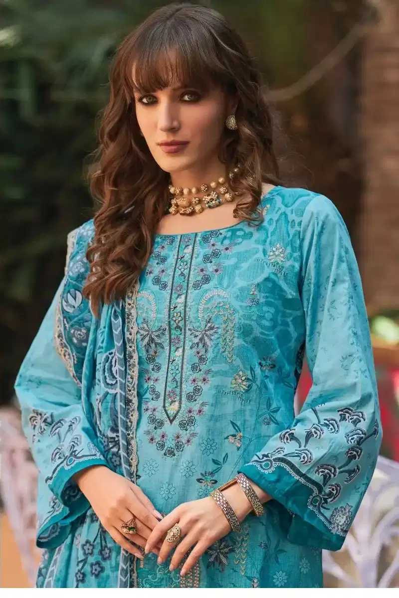Pakiza Rehmat Vol 21 Lawn Cotton With Kashmiri Worked Salwar Kameez