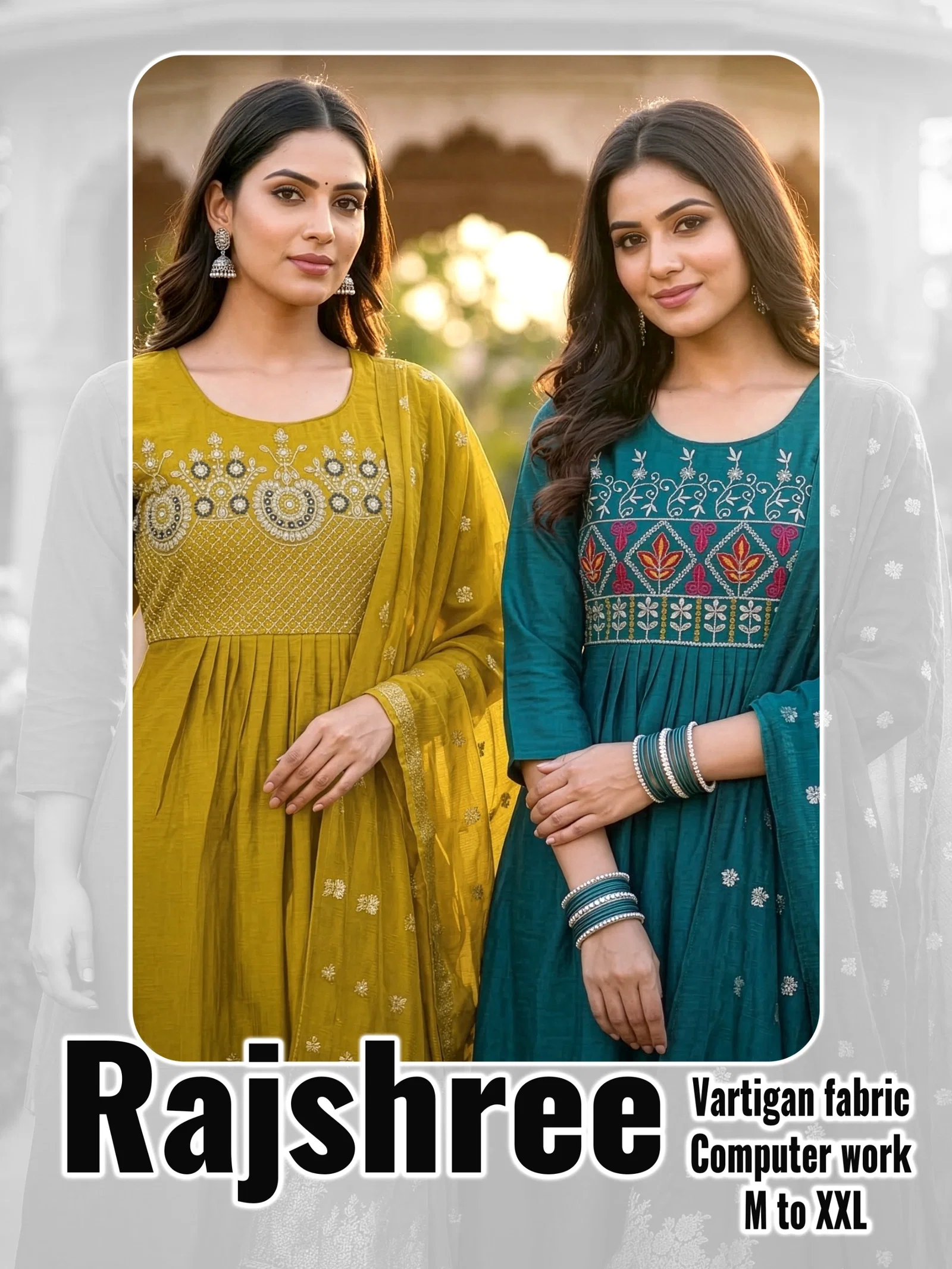 Dnp Rajshree Vertican Kurti With Pant And Dupatta