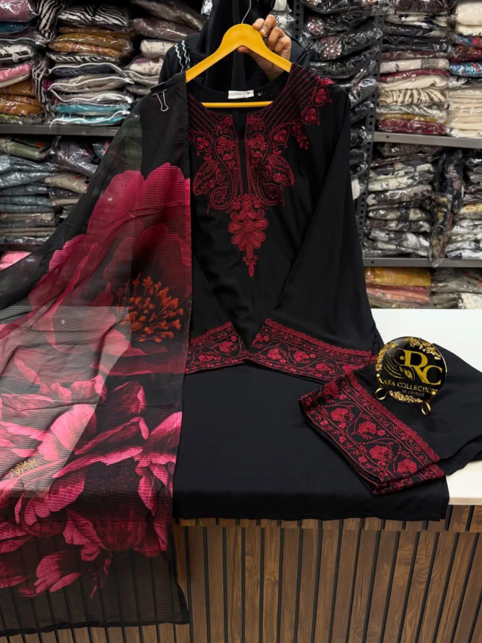 Glory 6002 Cotton Rayon Top And Pant With Dupatta