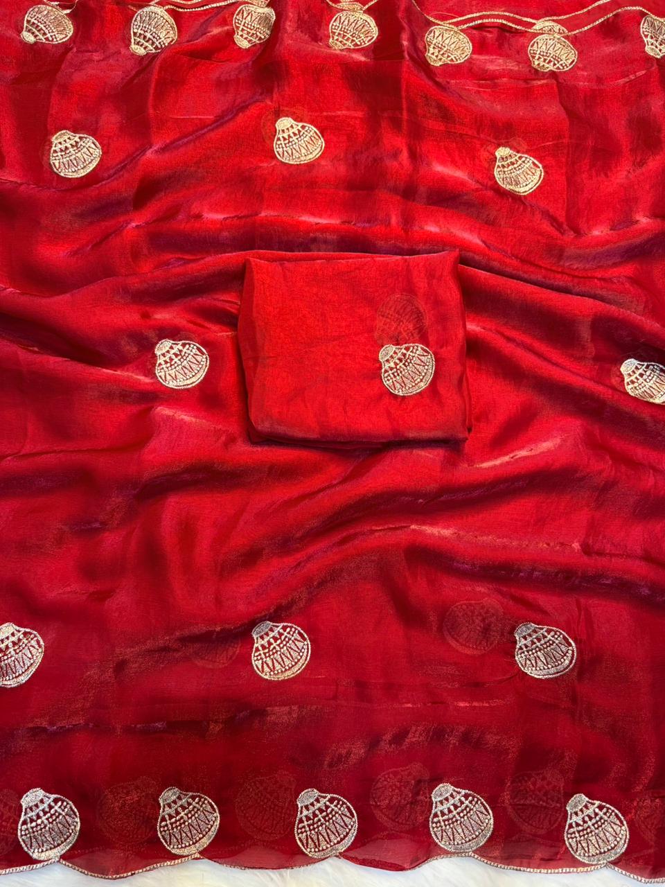 SF Smruti Space Silk With Embroidery Work Saree