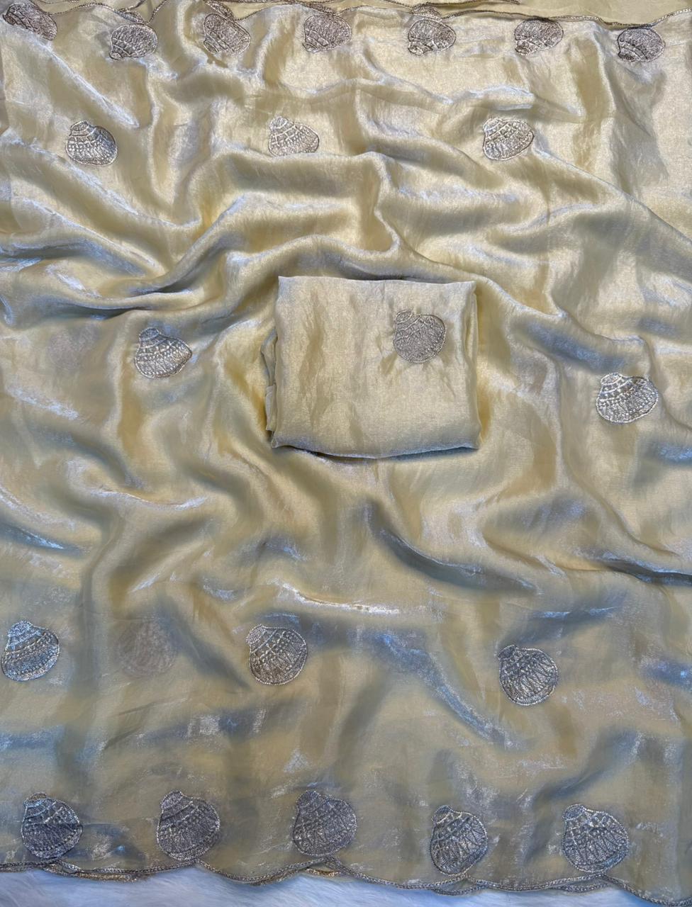 SF Smruti Space Silk With Embroidery Work Saree