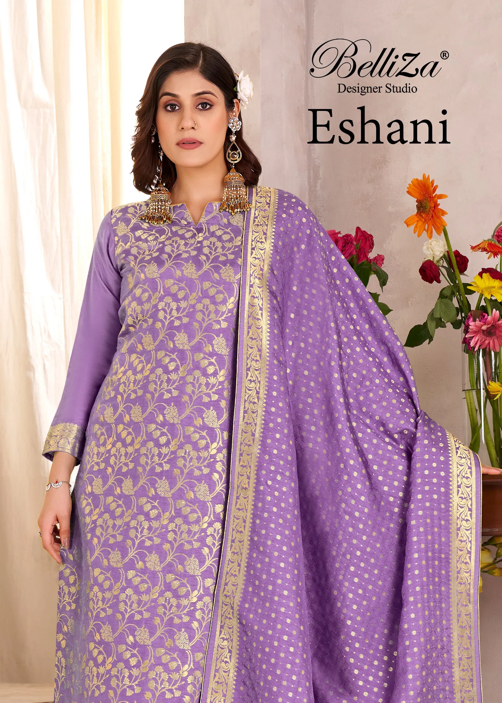 Belliza Ishani Viscose Dola Silk Jacquard Worked Salwar Kameez Collection
