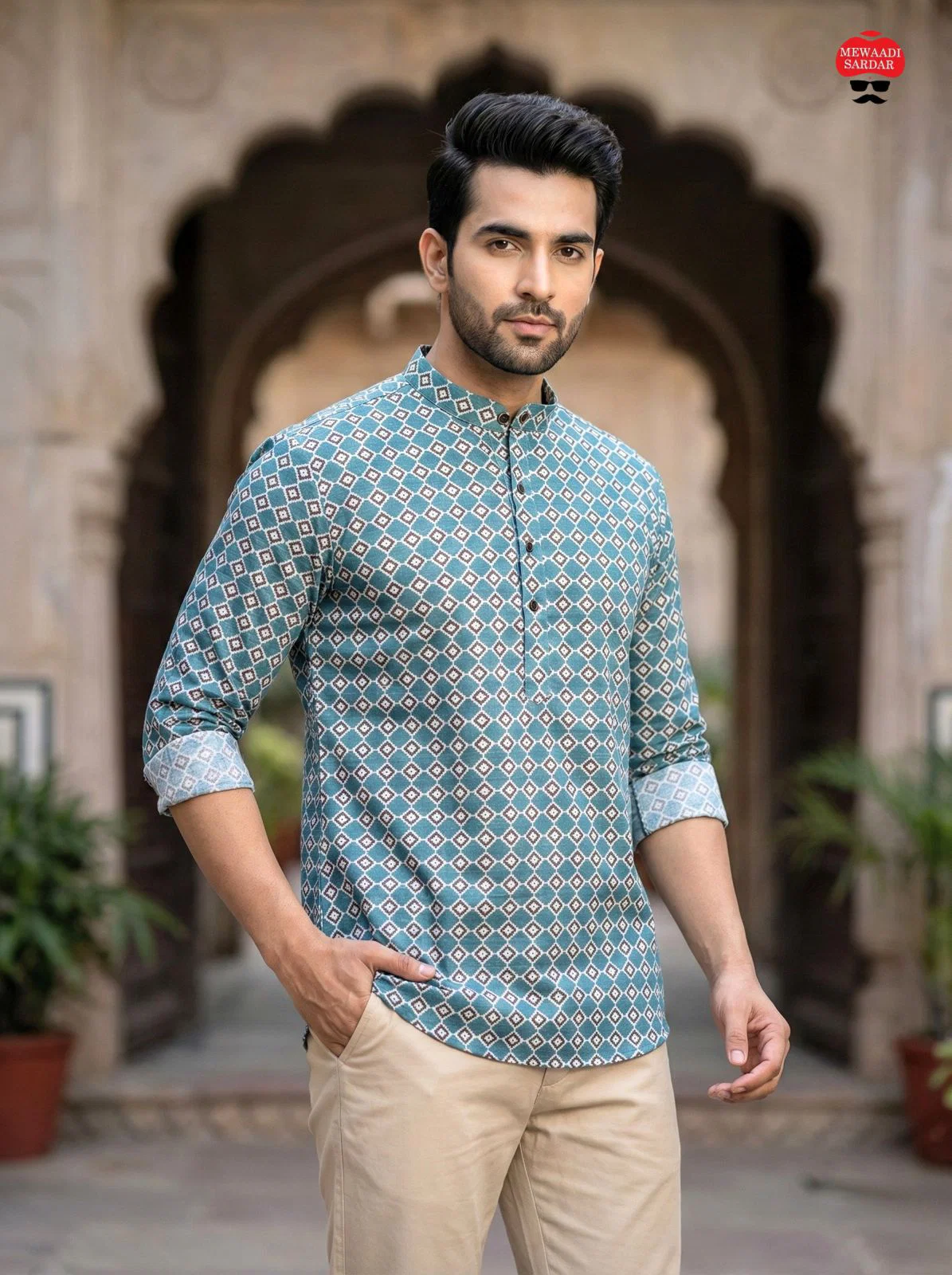 Lekha LI Desi Club Premium Cotton Printed Full Sleeve Shirt Kurta