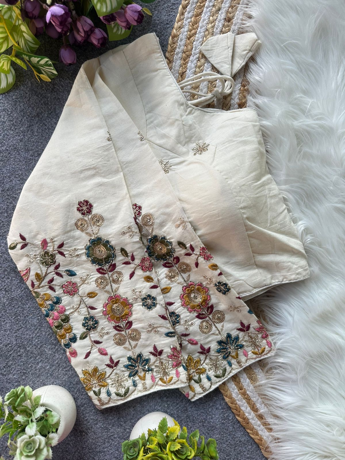 Fab Khadi Pipe Vol 1 Embroidery Fancy Blouse Collection