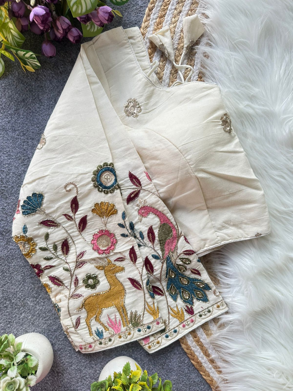 Fab Khadi Pipe Vol 1 Embroidery Fancy Blouse Collection
