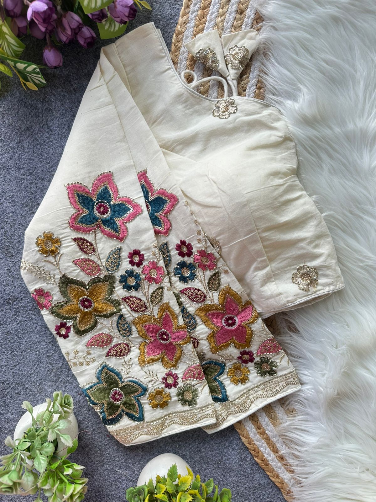 Fab Khadi Pipe Vol 1 Embroidery Fancy Blouse Collection