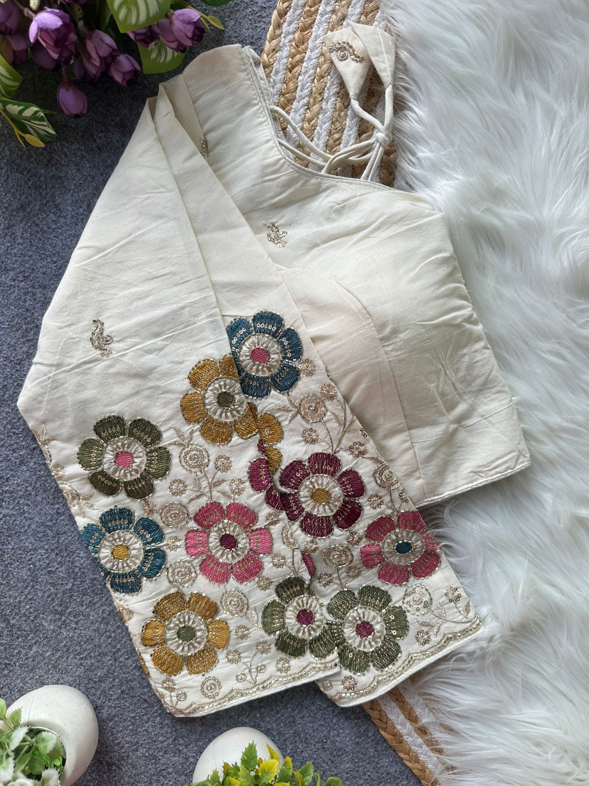 Fab Khadi Pipe Vol 1 Embroidery Fancy Blouse Collection