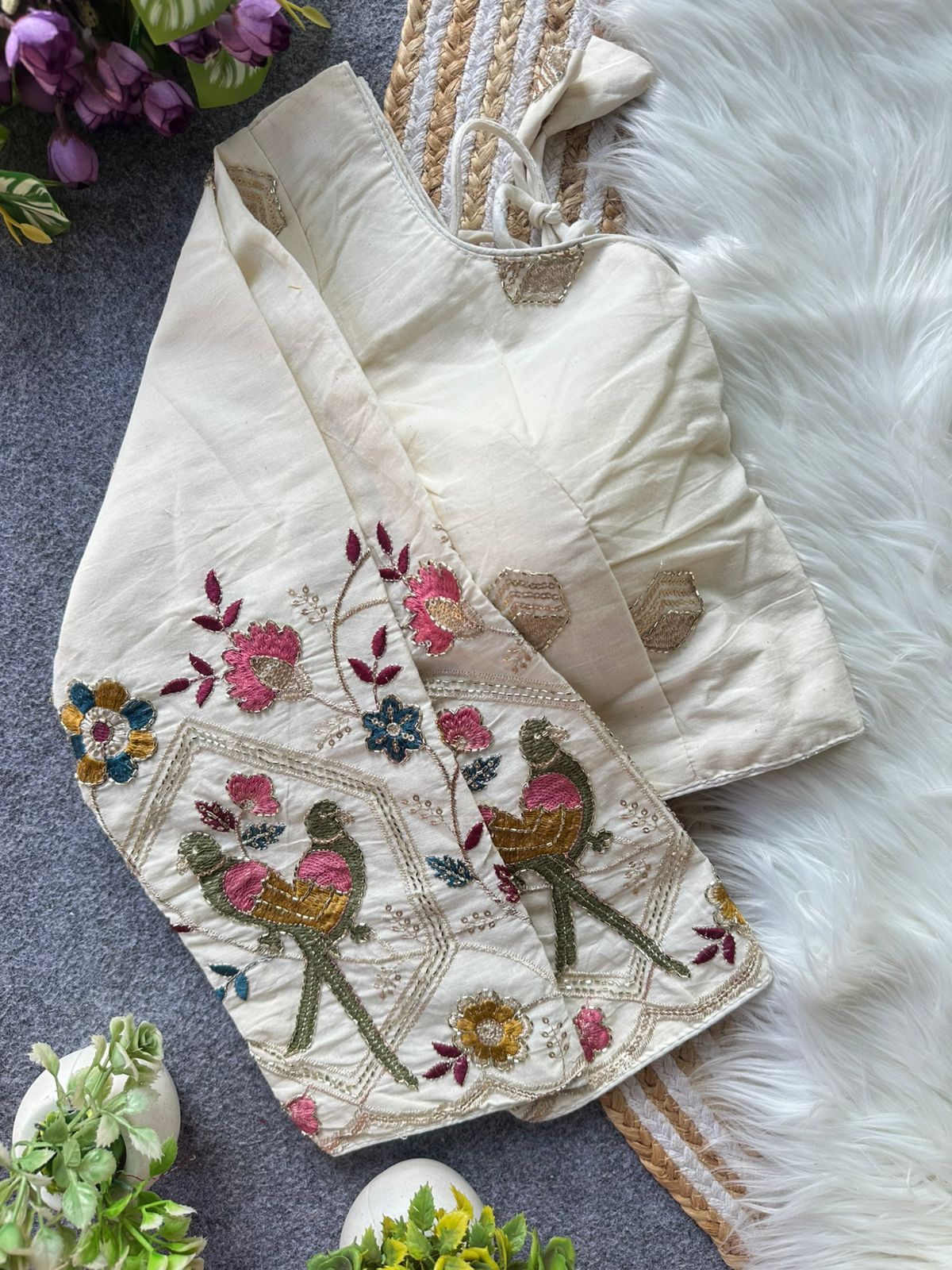 Fab Khadi Pipe Vol 1 Embroidery Fancy Blouse Collection