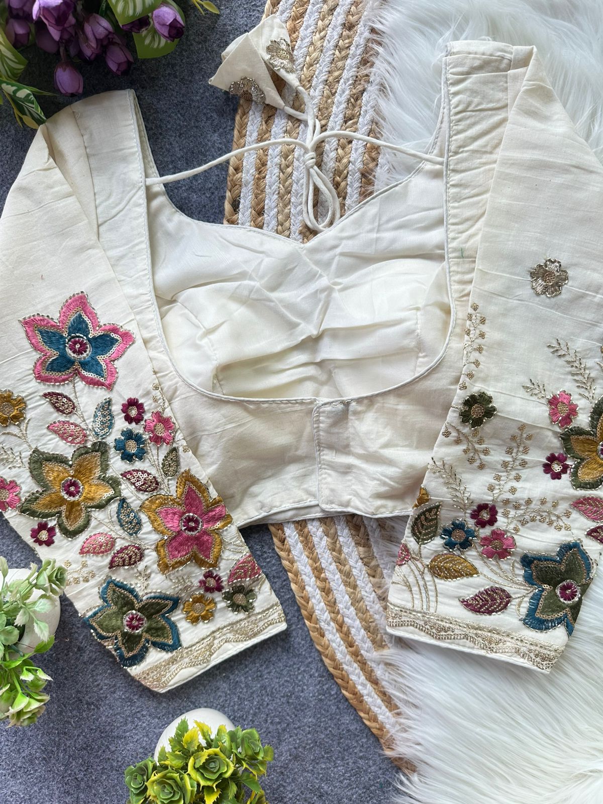 Fab Khadi Pipe Vol 1 Embroidery Fancy Blouse Collection