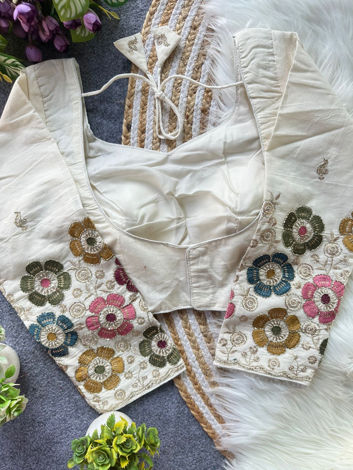 Fab Khadi Pipe Vol 1 Embroidery Fancy Blouse Collection