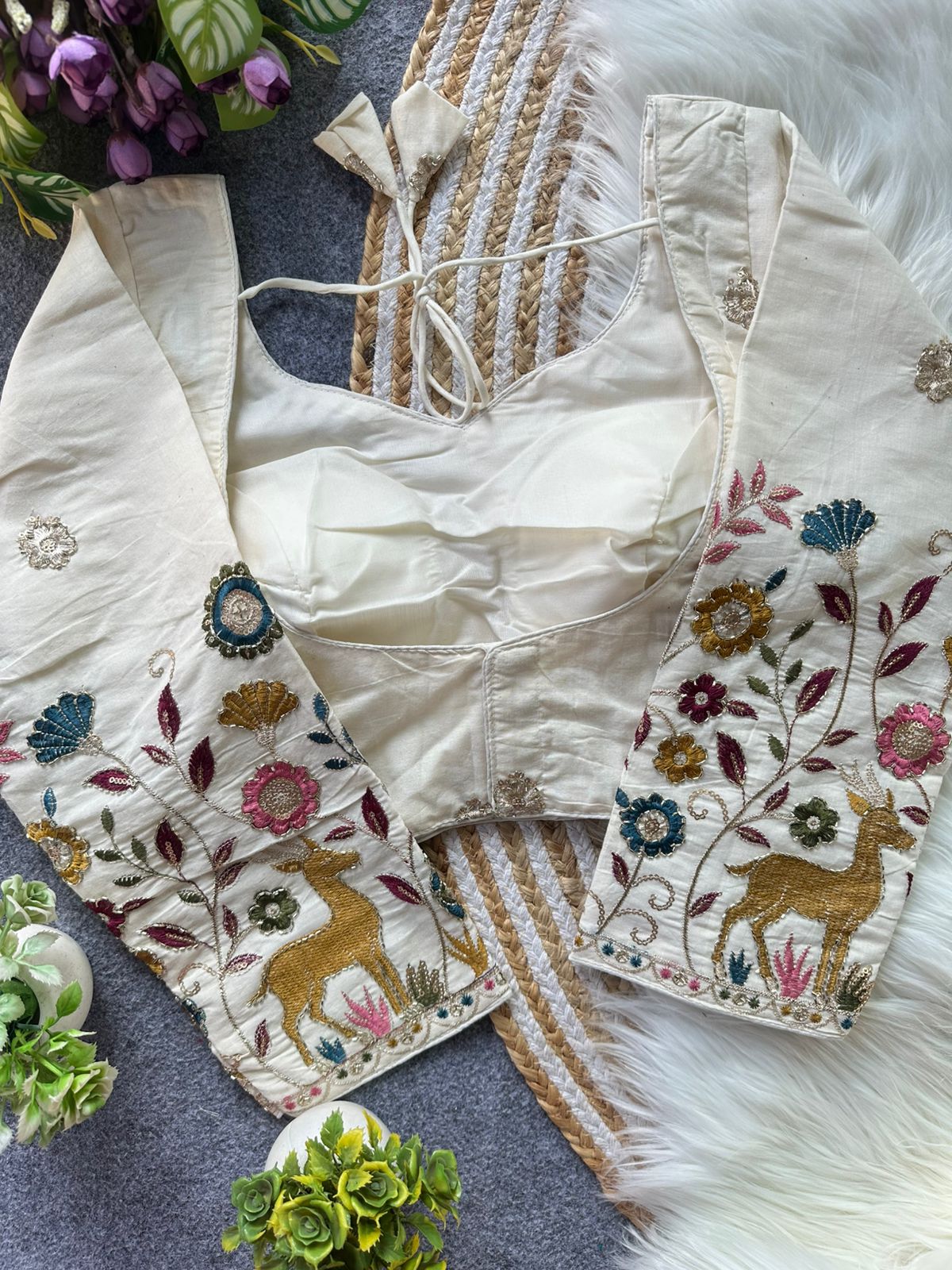 Fab Khadi Pipe Vol 1 Embroidery Fancy Blouse Collection