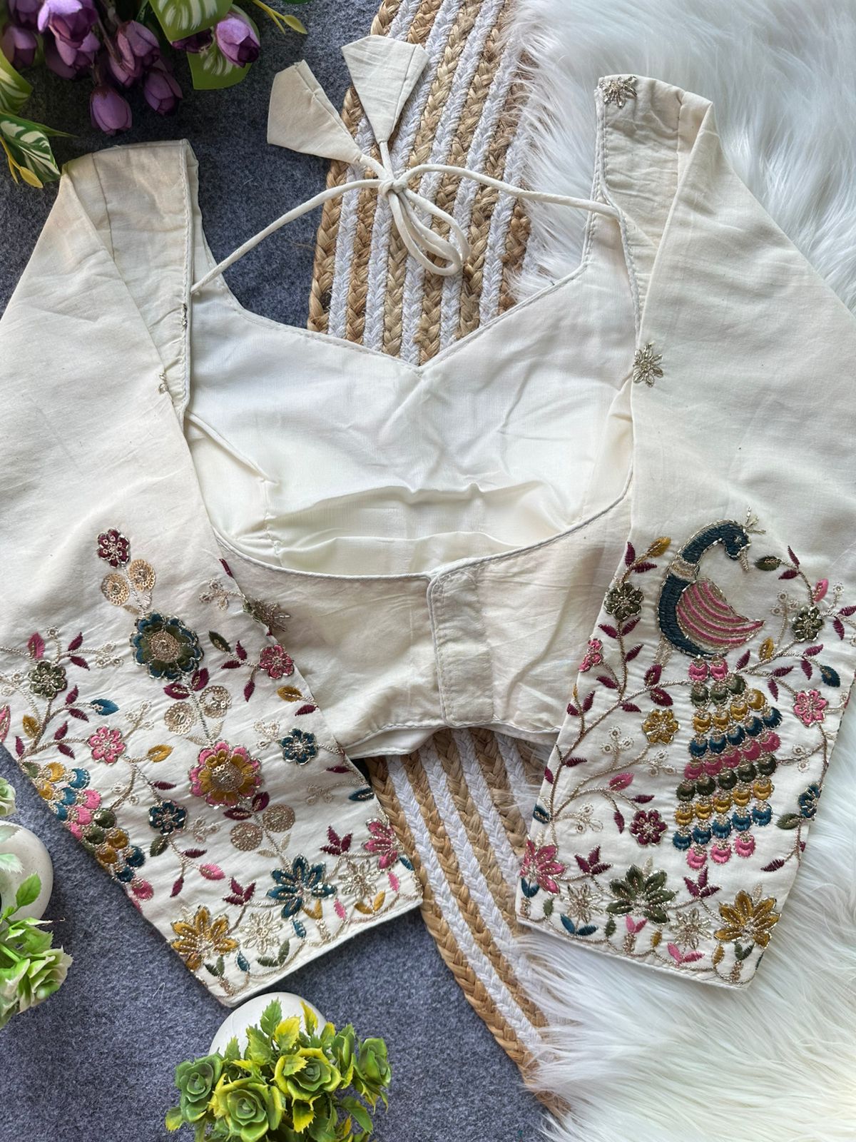 Fab Khadi Pipe Vol 1 Embroidery Fancy Blouse Collection